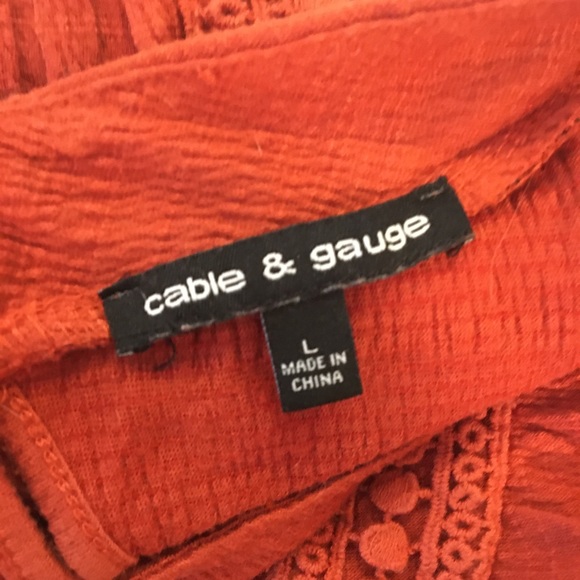 Cable & Gauge Rust Tank Top - Picture 3 of 3